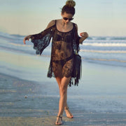 Black Beach Cover Up Dress 2022