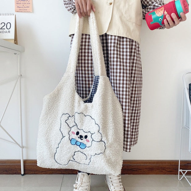 Bunny Ear Fluffy Tote Bag